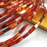 Natural Red Agate Beads, Rectangle, DIY, red Approx 