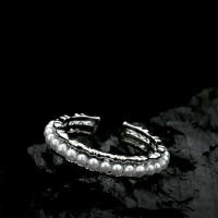 Anillo de dedo de latón, metal, con Perlas plásticas, chapado, Joyería & para mujer, High:0.45cm, Vendido por UD[