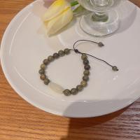Wood Bracelets, Green Sandalwood, Adjustable & fashion jewelry Approx 21 cm 