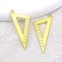Zinc Alloy Jewelry Pendants, Triangle, plated, DIY Approx [