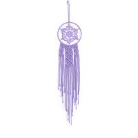 Fashion Dream Catcher, Cotton Thread, with Iron, handmade, for home and office, purple, 520mm 