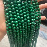 Single Gemstone Beads, Synthetic Malachite, Round, DIY green 