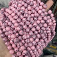 Synthetische Türkis Perlen, rund, DIY & verschiedene Größen vorhanden, Rosa, verkauft von Strang[