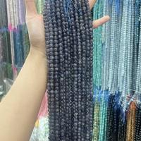 Einzelne Edelstein Perlen, Iolite, rund, DIY & verschiedene Größen vorhanden, blau, verkauft von Strang[