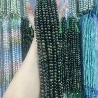 Einzelne Edelstein Perlen, Karte-Stein, rund, DIY & verschiedene Größen vorhanden, grün, verkauft von Strang[
