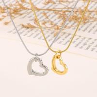 Stainless Steel Jewelry Necklace, 304 Stainless Steel, Heart, plated, fashion jewelry & for woman Approx 45 cm [
