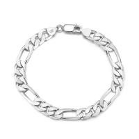 Sterling Silver Bracelets, 925 Sterling Silver, plated, Unisex silver color [