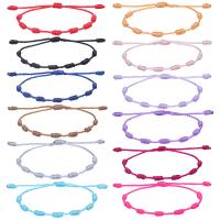 Fashion Create Wax Cord Bracelets, Rectangle, Adjustable & fashion jewelry & Unisex Approx 13-26 cm [