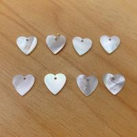 White Shell Pendants, Heart, DIY, white 