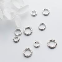 Sterling Silber Linking Ring, 925 Sterling Silber, plattiert, DIY & verschiedene Größen vorhanden, Silberfarbe, verkauft von PC[
