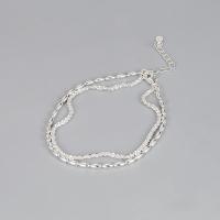 Sterling Silver Bracelets, 925 Sterling Silver, with 3cm extender chain, fashion jewelry & for woman Approx 16 cm [
