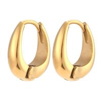 Edelstahl Baumeln Ohrring, 304 Edelstahl, 18K vergoldet, Modeschmuck & für Frau, keine, 18mm, verkauft von Paar[