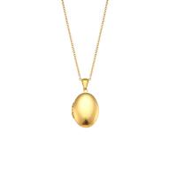 Stainless Steel Jewelry Necklace, 304 Stainless Steel, 18K gold plated, fashion jewelry & for woman, golden Approx 40 cm [
