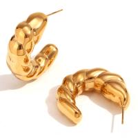 Edelstahl Stud Ohrring, 316 L Edelstahl, 18K vergoldet, Modeschmuck & für Frau, goldfarben, verkauft von Paar[