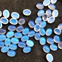 Meer-Opal-Cabochon, Opal, oval, DIY, blau, 6x8mm, ca. 100PCs/Tasche, verkauft von Tasche[