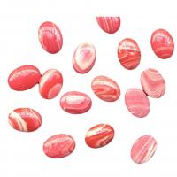Synthetischer Türkis Cabochon, Steinpulver, oval, DIY & verschiedene Größen vorhanden, Orange Pink, ca. 100PCs/Tasche, verkauft von Tasche