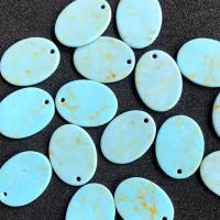 Synthetic Turquoise Pendants, Oval, DIY Approx 