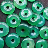 Perle agate verte naturelle, Rond, DIY, vert, 20mm, Environ Vendu par sac