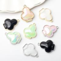 Resin Zinc Alloy Pendants, with Resin, polished, DIY [