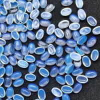 Море опал кабошон, Морской опал, Овальная форма, DIY, голубой Приблизительно 100ПК/сумка, продается сумка