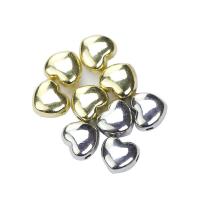 Perles coeur en alliage de zinc, Placage, DIY, plus de couleurs à choisir Environ 2mm, Vendu par PC[