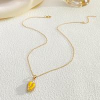 Zinc Alloy Necklace, Durian, plated, fashion jewelry & for woman, gold Approx 50 cm 