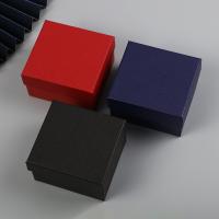 Caja Joyería de Múltiples Funciones , Papel, Cuadrado, Paquete de caja de regalo & Portátil, más colores para la opción, 85x80x50mm, Vendido por UD