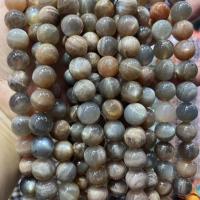 Sonnenstein Perle, rund, poliert, DIY & verschiedene Größen vorhanden, Länge:ca. 38 cm, verkauft von Strang