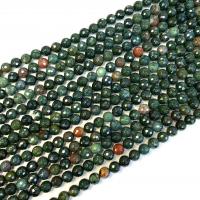 Blutstein Perlen, rund, poliert, DIY & verschiedene Größen vorhanden, Länge:ca. 38 cm, verkauft von Strang