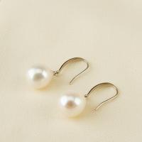 Freshwater Pearl Drop Earring, Teardrop, fashion jewelry & for woman, white 