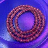 Gemischte Farbe Quarz Perlen, Strawberry Quartz, rund, Modeschmuck & unisex, Rosa, 6mm, Länge:ca. 54 cm, verkauft von PC