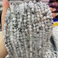 Mondstein Perlen, Blauer Mondstein, rund, DIY & verschiedene Größen vorhanden, gemischte Farben, Länge:ca. 38 cm, verkauft von Strang