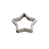Perlas de aleación de zinc marco, Estrella, Joyería & Bricolaje, 15x15mm, agujero:aproximado 1mm, Vendido por UD