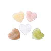 Imitation Gemstone Resin Cabochon, Heart, injection moulding, DIY Approx 