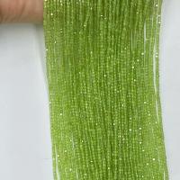 Peridot Beads, Peridot Stone, with White Shell, Square, DIY Approx 0.8mm Approx 38-39 cm 