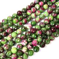 Russische Serpentine Perlen, rund, poliert, DIY & verschiedene Größen vorhanden & facettierte, Länge:ca. 38 cm, verkauft von Strang