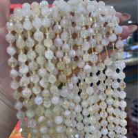 Citrin Naturperlen, Gelbquarz Perlen, Vieleck, DIY & verschiedene Größen vorhanden & facettierte, gelb, Länge:ca. 38 cm, verkauft von Strang