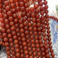 Perles Agates rouges naturelles, agate rouge, Rond, DIY & normes différentes pour le choix, rouge Environ 38 cm, Vendu par brin