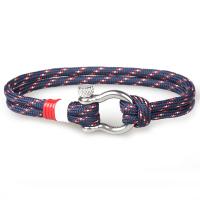 Nylon Cord Bracelets, Titanium Steel, with 550 Paracord, fashion jewelry & Unisex Approx 8.3-8.7 Inch 
