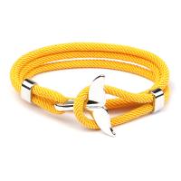 Nylon Cord Bracelets, Zinc Alloy, with Nylon & Polyester, plated, fashion jewelry & Unisex Approx 8.5 Inch 