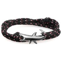 Nylon Cord Bracelets, Zinc Alloy, with Nylon & Polyester, Shark, plated, fashion jewelry & Unisex Approx 29.5 Inch 