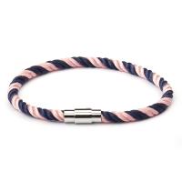 Nylon Cord Bracelets, Zinc Alloy, with Nylon Cord & 304 Stainless Steel, plated, fashion jewelry & Unisex Approx 7.9-8.3 Inch 