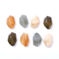 Cabochon résine imitation de pierres précieuses, polygone, moulage par injection, DIY, plus de couleurs à choisir Environ Vendu par sac[