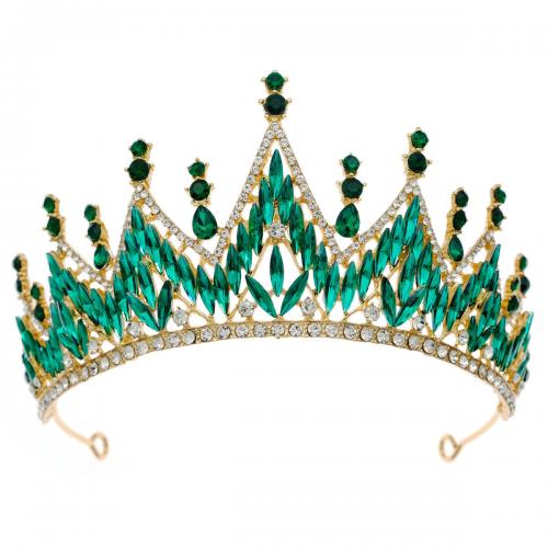 Bridal Tiaras, Zinc Alloy, with Crystal, plated, fashion jewelry & for woman Inner Approx 140mm 