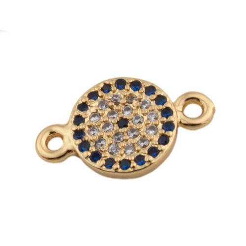 Cubic Zirconia Micro Pave Brass Connector, high quality plated, DIY & micro pave cubic zirconia Approx 1.5mm 