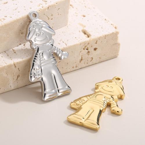 Stainless Steel Pendants, 304 Stainless Steel, Boy, Vacuum Ion Plating, fashion jewelry & DIY 
