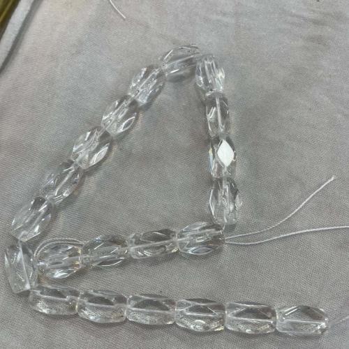 Perlas de cristal de moda, Rectángular, Bricolaje & facetas, Cristal claro, 13x18mm, longitud:aproximado 38 cm, Vendido por Sarta