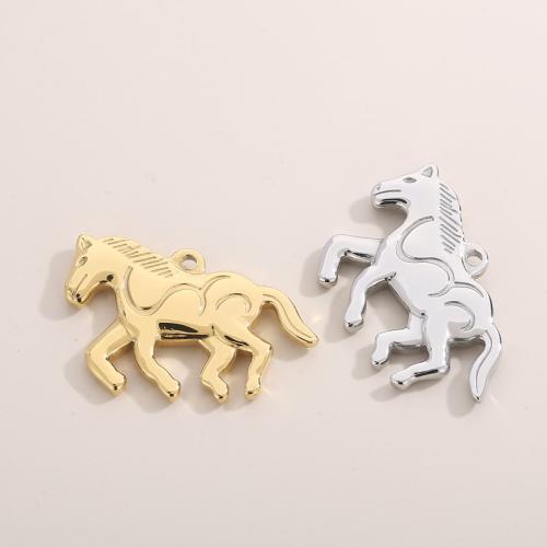 Stainless Steel Animal Pendants, 304 Stainless Steel, Horse, Vacuum Ion Plating, fashion jewelry [