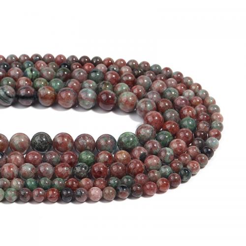 Perles en pierre grenat naturelles, Rond, DIY & normes différentes pour le choix, couleurs mélangées Environ 38 cm, Vendu par brin