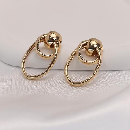 Iron Drop Earring, fashion jewelry, golden 